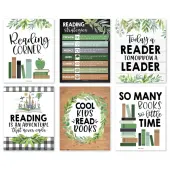 Hadley Designs Posters, Farmhouse Greenery Reading, Set Of 6