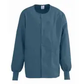Medline ComfortEase™ Unisex Warm-Up Scrub Jacket, Medium, Caribbean Blue