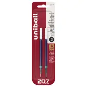 uni-ball® 207™ Impact™ RT Gel Pen Refills, Bold Point, 1.0 mm, Blue, Pack Of 2 Refills