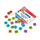 Hand2Mind Phonics Word-Building Magnetic Tiles, Multicolor, Grades Pre-K - 3