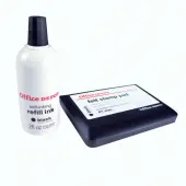 Office Depot® Brand Felt Stamp Pad With Refill, Size 1, 2 3/4"" x 4 1/4"", Black