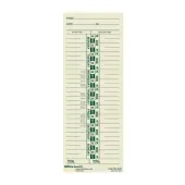 OfficeMax Single-Name Weekly Time Cards, Pack Of 200