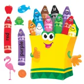 TREND Colorful Crayons Bulletin Board Set, Multicolor, Pre-K - Grade 5
