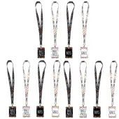 Teacher Created Resources Hall Passes With Lanyards, 16-1/2"", Confetti, 4 Passes Per Pack, Bundle Of 3 Packs