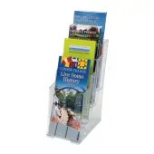 Office Depot® Brand 4-Tier Literature Holder, 10""H x 4-13/16""W x 6-1/8""D