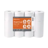 Office Depot® Brand Thermal Paper Rolls, 2-1/4"" x 85', White, Pack of 12