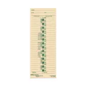 OfficeMax 1-Sided Weekly Time Cards With Named Days, 3 3/8"" x 9"", Pack Of 400
