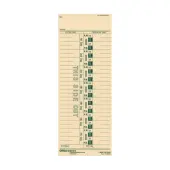 OfficeMax 1-Sided Weekly Time Cards With Numbered Days, 3 3/8"" x 9"", Pack Of 200