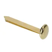 Office Depot® Brand Solid Brass-Plated Round-Head Fasteners, 3/4"", Pack Of 100