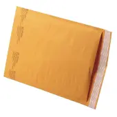 Sealed Air Self-Seal Bubble Mailers, 9 1/2"" x 14 1/2"", Kraft, Case Of 100