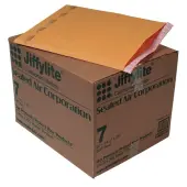 Sealed Air Self-Seal Bubble Mailers, 14 1/4"" x 20"", Kraft, Case Of 50