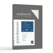 Southworth® Parchment Specialty Paper, 8 1/2"" x 11"", 65 Lb, Ivory, Pack Of 100
