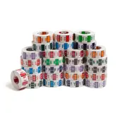 Smead® BCCR Bar-Style Color Coded Permanent End-Tab Alphabetical Label Kit, A To Z Labels, Box Of 26 Label Rolls, 500 Labels Per Roll