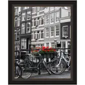Amanti Art Picture Frame, 33"" x 27"", Matted For 22"" x 28"", Trio Oil-Rubbed Bronze