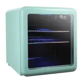 Magic Chef 1.7 Cu. Ft. Retro Beverage Cooler, 19-5/16""H x 17-1/2""W x 19""D, Green