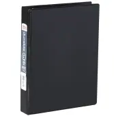 Office Depot® Brand Durable Reference Memo Size 3-Ring Binder, 1"" Round Rings, 49% Recycled, Black