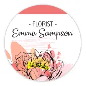 Custom Printed Full Color Round Name Badge/Tag,  3"" Diameter