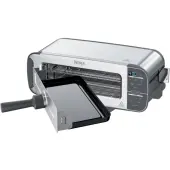 Ninja ST101 Foodi 2-in-1 Flip Toaster And Compact Toaster Oven, Stainless Steel