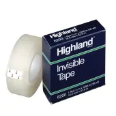 3M™ Highland™ 6200 Invisible Tape, 3/4"" x 1,296, Clear, Pack Of 12