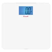 Escali 562 Lb Slip-Resistant High Capacity Bathroom Scale, 1-3/16""H x 12-1/4""W x 12-13/16""D, White