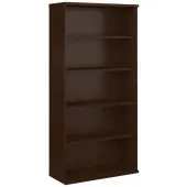 Bush Business Furniture Series C Components 73""H 5-Shelf Bookcase, Mocha Cherry, Standard Delivery