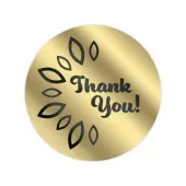 Custom Printed 1-Color Foil Stamped Labels And Stickers, 2"" Round Circle, Box of 500