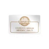 Custom Printed 1-Color Foil Stamped Labels And Stickers, 1"" x 2"" Rectangle, Box of 500