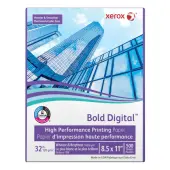 Xerox® Bold Digital™ Printing Paper, 1 Ream, Letter Size (8 1/2""x11""), 100 (U.S.) Brightness, 32 Lb Text (120 gsm), FSC® Certified, Ream Of 500 Sheets