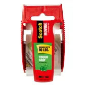 Scotch® Tough Grip Moving Packing Tape With Dispenser, 1-7/8"" x 22.2 Yd., Clear