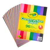 Crayola® Construction Paper, 9"" x 12"", Assorted Colors, Pack Of 96 Sheets
