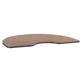 Lorell® Classroom Kidney-Shaped Activity Table Top, 72""W x 48""D, Medium Oak