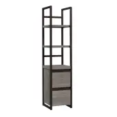Sauder® Manhattan Gate 16-1/2""D Vertical File Cabinet With 2-Shelf Bookcase Tower, Mystic Oak