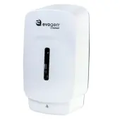 Hospeco EvoGen No-Touch Foam Wall-Mounted Toilet Seat Cleaner Dispenser, 9-1/2""H x 5-1/8""W x 4""D, White