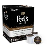Peet's® Coffee & Tea Single-Serve Coffee K-Cup® Pods, Major Dickason's Blend, Carton Of 22
