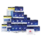 First Aid Only 202-Piece First Aid Cabinet Refill, 4 1/2""H x 13 5/16""W x 14 1/2""D, Blue