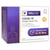 Wondfo WELL life™ COVID-19 Antigen Home Tests, Pack Of 25 Tests
