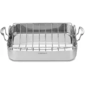Cuisinart™ Multiclad Pro Triple Ply Stainless Cookware 16"" Roasting Pan With Rack, Silver