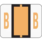 Smead® BCCR Bar-Style Permanent Alphabetical Labels, B, Light Orange, Roll Of 500