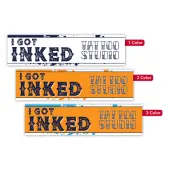 Custom Printed 1, 2 or 3 Color Bumper Stickers, Rectangle, 3"" x 11-1/2"", Pack of 125