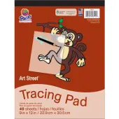 Pacon® Art Street® Drawing Paper Pad, 9"" x 12"", White, 40 Sheets
