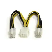 StarTech.com 6in PCI Express Power Splitter Cable - Split a single PCI Express 6-pin power connection into two power connections