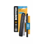 Bostitch Titan Heavy Duty Metal Stapler, 50 Sheet Capacity with 840 Standard Staples and 200 Extended Staples, Black - B615R-ASST