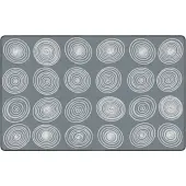 Flagship Carpets Circles Rug, Rectangle, 7' 6"" x 12', Gray/White