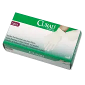 Curad® Powder-Free Latex Exam Gloves, Small, Box Of 100