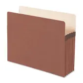 Smead® Redrope File Pockets, Letter Size, 5 1/4"" Expansion, 30% Recycled, Redrope, Box Of 50