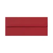 LUX #10 Envelopes, Peel & Press Closure, Ruby Red, Pack Of 1,000