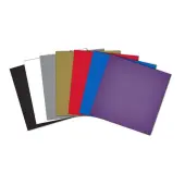 Brother Adhesive Craft Vinyl Sheets, 12"" x 12"", Assorted Colors, Pack Of 10 Sheets