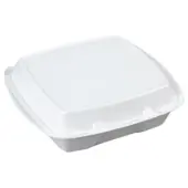 Dolco Hinged Sandwich Containers, 6 5/16"" x 6 5/16"" x 2 5/8"", Clear, Case Of 500