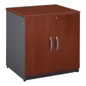 Bush Business Furniture Components Storage Cabinet, 30""W, Hansen Cherry/Graphite Gray, Standard Delivery