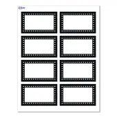 Avery® Print-To-The-Edge Cards With Sure Feed® Technology, S00-D28-PRMWC10, Rectangle, 2"" x 3-1/2"", Matte White, Preprinted Black & White Polka Dots D